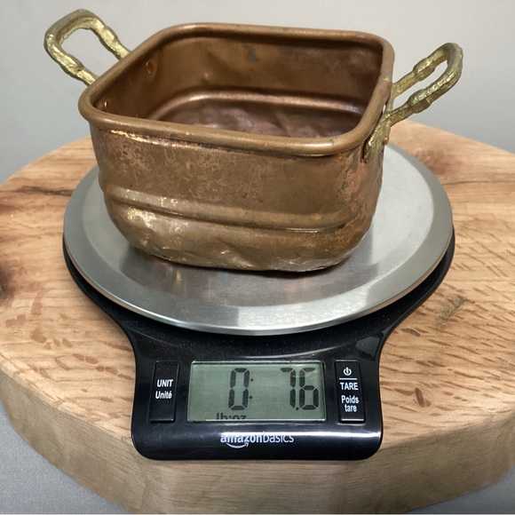 🟡 Vintage - Copper Pot w / Brass Handles - Old/Unique Craftsmanship - Farmhouse - Picture 12 of 14